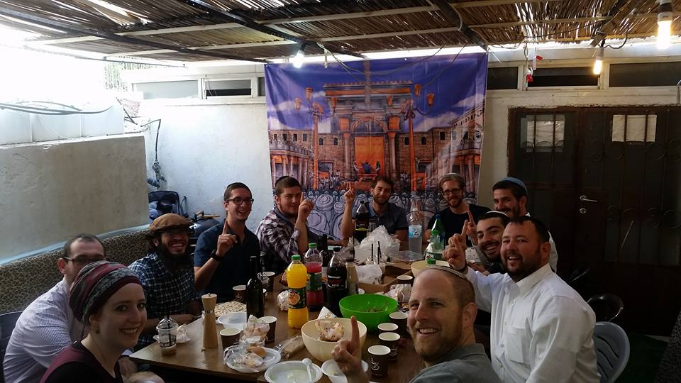 Awesome breakfast in the Sukkah!