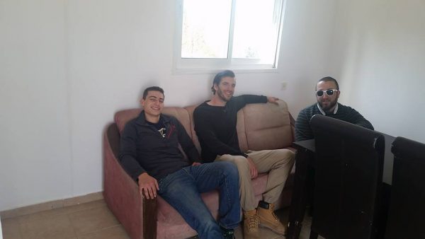 Furniture now inside the caravans.