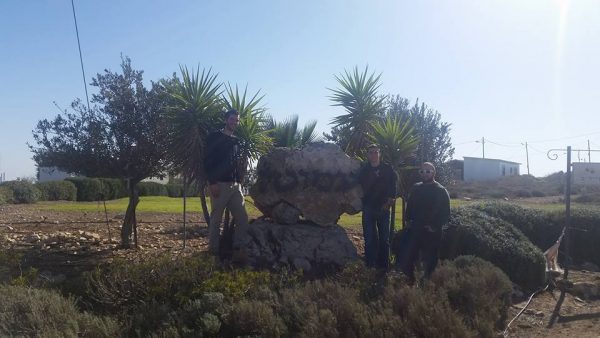 Showing support in the threatened Jewish Community of Amona today!