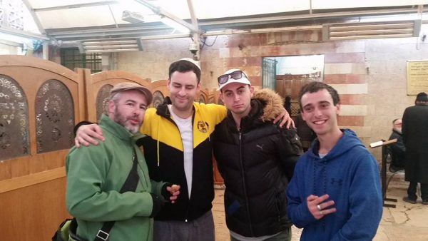 With the official spokesman of Hevron