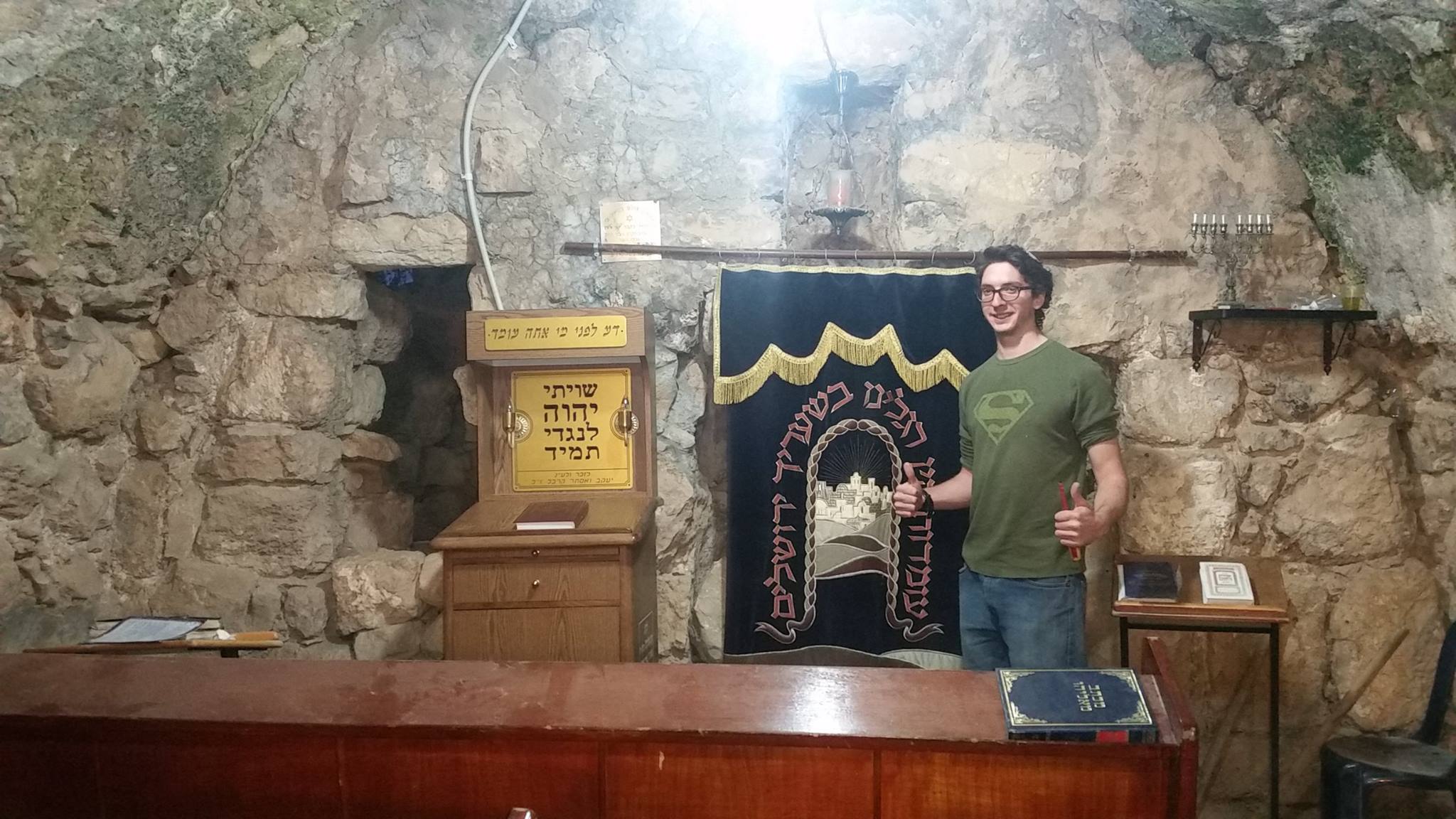 Delivered and installed at the ancient synagogue in Hevron!