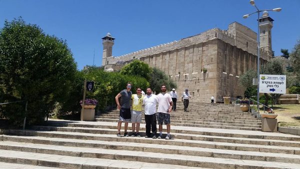 Outside of the Tomb of the Patriarchs in Hevron!