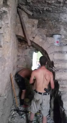 Making progress, but its very hot and sweaty