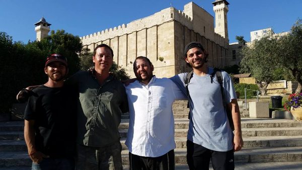 Outside the Tomb of the Patriarchs in Hevron!