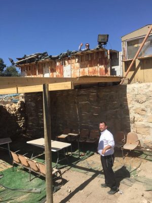 another view of the sukkah