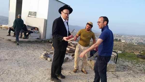 Donating the first Jewish book to Evitar!